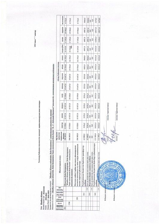 Қаржылық жоспар 2022ж