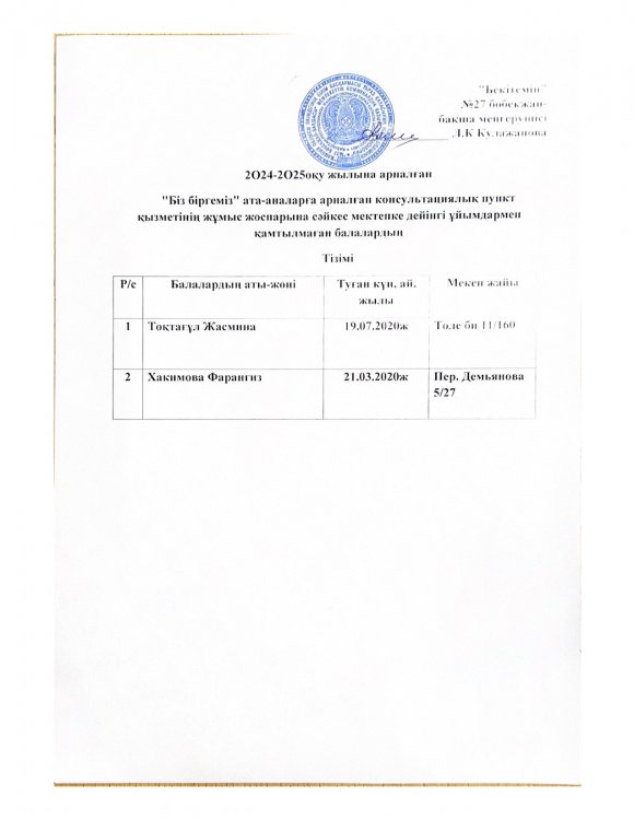 Консультативтік кеңес жұмысын ұйымдастыру