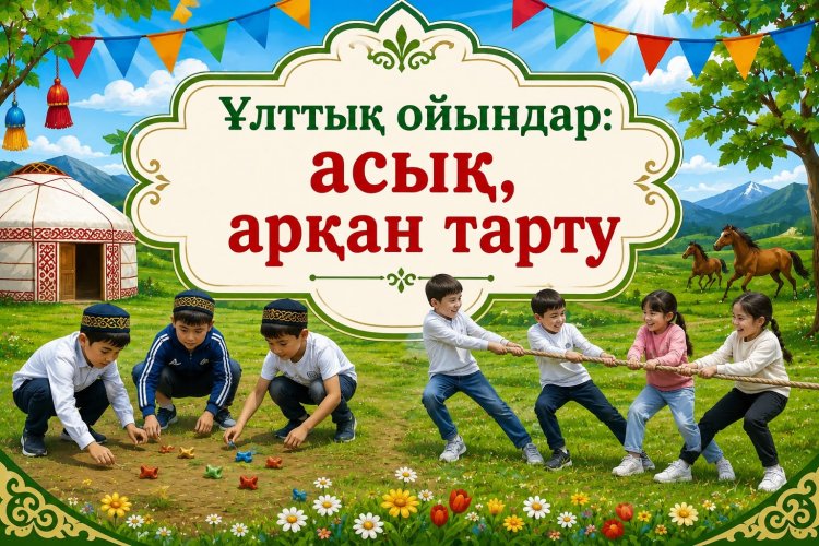 "Ұлттық ойындар: асық, арқан тарту"